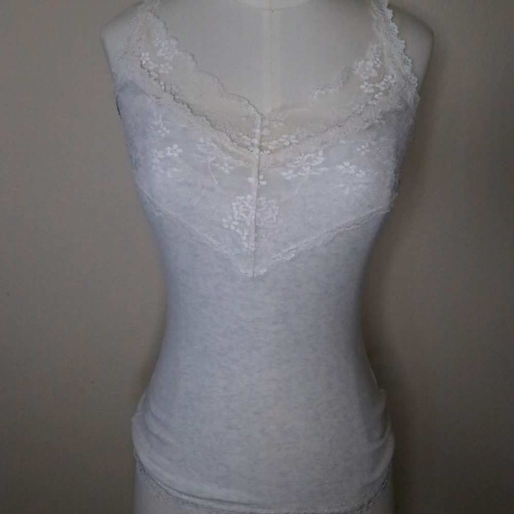 Abercrombie & Fitch Lace Trim Tank